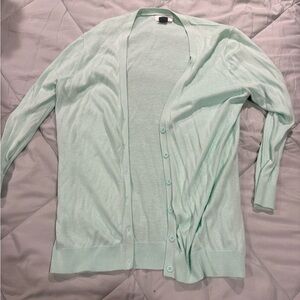 Old Navy Mint Green Lightweight Button-Up Cardigan